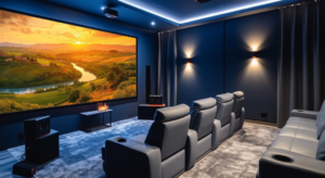 Luxury home theatre setup for villas
